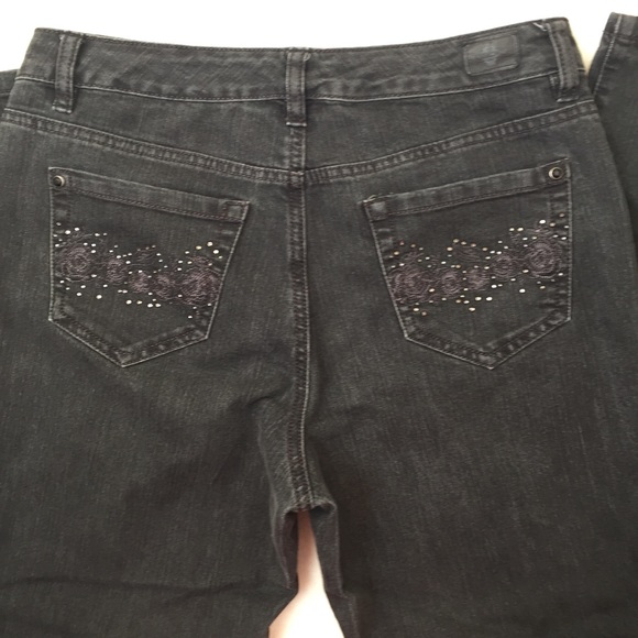 Bandolino Mandie Bling Jeans Straight Leg 8 - Picture 4 of 8